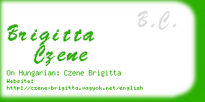 brigitta czene business card